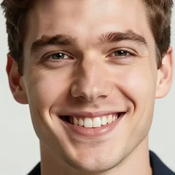 photo of a white guy smiling, closeup, HD
