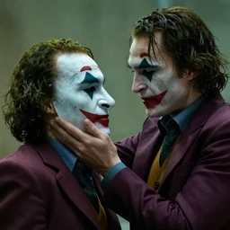 heath ledger joker stealing tom hardy bane's mask, the dark knight rises, 4k movie scene still
