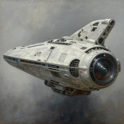 cinematic view of a futuristic spaceship from left, futuristic, robotic enhancements, desaturated, tim hildebrandt, wayne barlowe, bruce pennington, donato giancola, larry elmore, oil on canvas, masterpiece, trending on artstation, featured on pixiv, cinematic composition, dramatic, beautiful lighting, sharp, details, hyper - detailed, hd, hdr, 4 k, 8 k