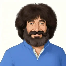 screenshot from anime series, drawn by Bob Ross