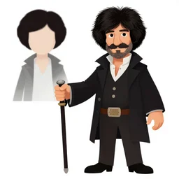 an ultra detailed vector image of bob ross dressed as the hunter from bloodborne, concept art by alphonse mucha and greg rutkowski, praise the blood moon, octane render, liminal space
