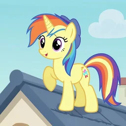 My little pony, applejack being a hero, climbing roof,