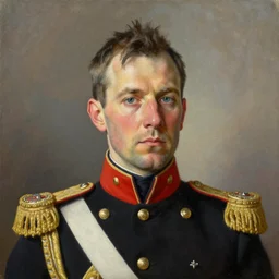 high quality high detail painting by lucian freud, hd, portrait of a colonial general, photorealistic lighting