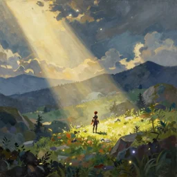 a painting of genshin impact by mocha