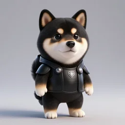 black armor, anthropomorphic shiba inu, shiba inu face, stuning 3 d render, masterpiece, glowing aura, by tsutomu nihei, realistic face