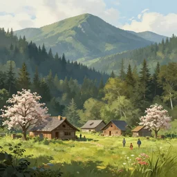 mountainous forested wilderness open fields, beautiful views, painterly concept art, joanna gaines, environmental concept art, farmhouse, magnolia, concept art illustration by ross tran, by james gurney, by craig mullins, by greg rutkowski trending on artstation