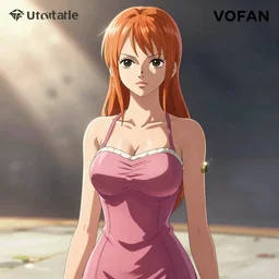gorgeous anime one piece nami digital portrait, bodycon dress, clear clean face, face by ilya kushinov, Avetetsuya Studios, Alexandra Fomina artstation, by Makoto Shinkai, digital 2D, painterly style, cinematic matte Illustration, clean composition, character design, ufotable, VOFAN