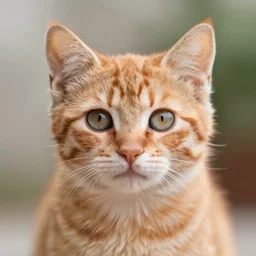 orange kitten big eyes a lot of fur cute highly detailed high - quality photo realistic 8 k