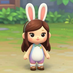 chibi bunny girl in the sims 2