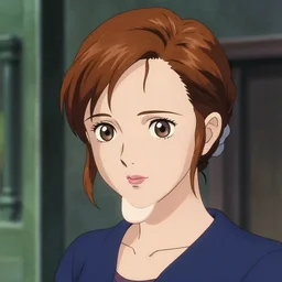 colored anime portrait of emma watson, high quality crisp linework
