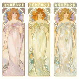 code : art nouveau, alphonse mucha, glowing, runes, neon, pastel, floral print pattern, epic, 3 ds max + v - ray, deep depth of field, elegant, dark background, symmetrical, extremely detailed