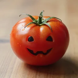 tomato with a trollface