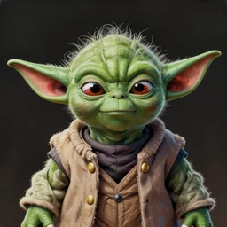 portrait painting of yoda, art by akira toriyama, 4 k, dragon ball artstyle, cel shaded, highly detailed, epic lighting
