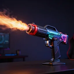 photo of an rgb gaming flamethrower