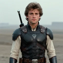 film still of 1980s Emilio Estevez as Hawkeye in the Avengers
