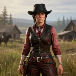 Erna Solberg as a character in Red Dead Redemption 2