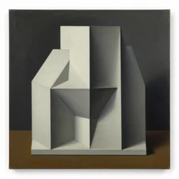 abstract geometric sculpture by shusei nagaoka, oil on canvas, surrealism, neoclassicism, simple, renaissance, hyper realistic, cell shaded, 8 k