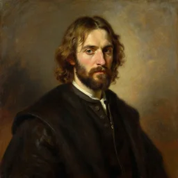 an oil painting portrait of the Paul from the novel Dune by Karl Bryullov