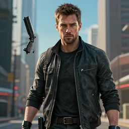 Noam Jenkins (Canadian Actor) as Aiden Pearce in Watch Dogs (2021 film), 4k, insanely detailed