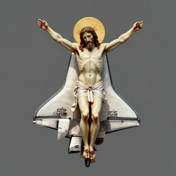 the space shuttle in medieval religious jesus resurrection art
