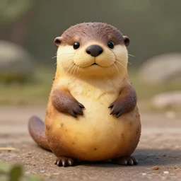 potato shaped like otter