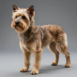 photo of a human dog chimera, hybrid animal, humanoid dog