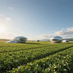 futuristic farm ultrarealistic 150mpx landscape photography photorealistic 8k