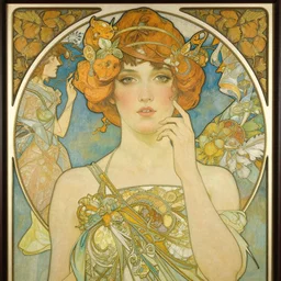 an art deco portrait in the style of anna dittmann and donato giancola and alphonse mucha.