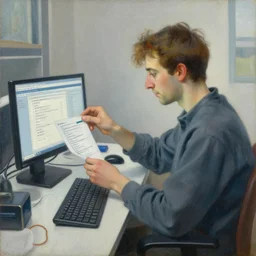 sorolla's painting of the  bioinformatician installing r packages