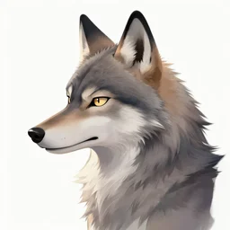art of an anthropomorphic wolf fursona, profile picture, highly detailed artwork, furry art, pixiv, furaffinity, DeviantArt, trending on artstation,