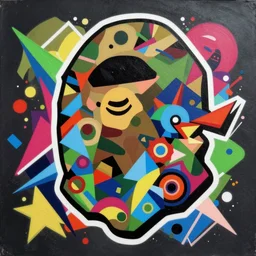 Bape x Breath of Fire III x Chrono Trigger profile picture by Sachin Teng, asymmetrical, Organic Painting ,geometric shapes, hard edges, energetic, graffiti, street art:2 by Sachin Teng:4