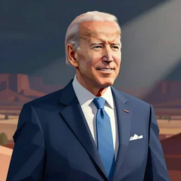 low poly joe biden