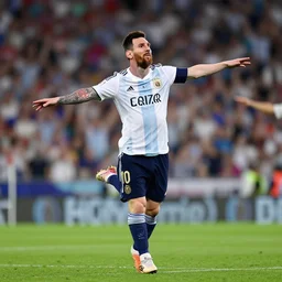 lionel messi wearing maillot dancing ballet