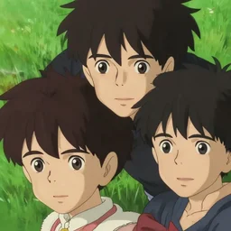 a film still portrait of a shounen batte r / anime, finely detailed features, closeup at the faces, perfect art, green lawn, gapmoe yandere grimdark, trending on pixiv fanbox, painted by ilya kushinov makoto shinkai takashi takeuchi studio ghibli, r / anime, akihiko yoshida,