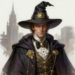 a portrait of mr. t as a wizard, upper half portrait, urban motifs, intricate, elegant, highly detailed, digital painting, trending on artstation, concept art, smooth sharp focus, illustration, art by artgerm and greg rutkowski
