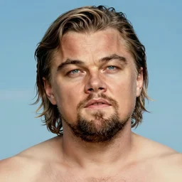 painted closeup portrait of leonardo dicaprio in don't look up, long hair, masculine, with beard, fat, majestic, athletic, fantasy, intricate, elegant, extremely detailed digital painting, trending artstation, concept art, sharp focus illustration art by alphonse mucha, greg rutkowski, craig mullins