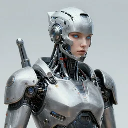 futurist armor for half human half robot soldiers, art by leyendecker, head and shoulders portrait, cyberpunk, cybernetic implants, intricate, extreme details