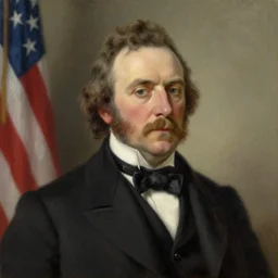 portrait of uinited states president millard fillmore portrayed by paul giamatti, oil on canvas