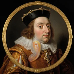 1 7 th century king portrait of a blobfish