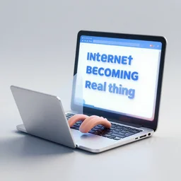 Internet becoming a real thing that makes us a virtual thing, outsider art