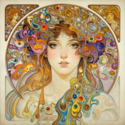 an intricate oil painting of a beautifull woman portrait surounded by hiper detailed inkdrop in water, melting colorfull wax, photoreal, fluid acrilic art, colorfull, by yoshitaka amano, by greg rutkowski, by alphonse mucha by jeremyg lipkinng, by rhads, by ross tran, by artgerm, octane render