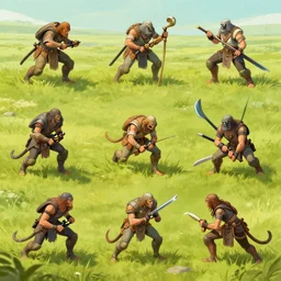 the field of strife, wlop, by artworm, in various styles