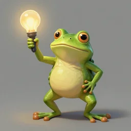 a frog holding a lamp by justin gerard, concept art, creature design