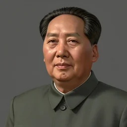 portrait of a Mao Zedong, digital art, artstation, maya, substance 3d painter, Zbrush