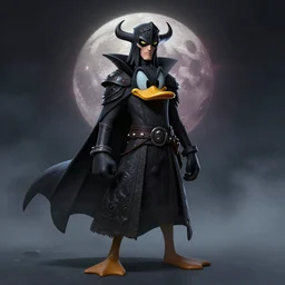 an ultradetailed 3 d illustration of the hunter from bloodborne dressed as darkwing duck, let's get dangerous, in the style animation of darkwing duck, digital art, dark fantasy, concept art, soulslike, by alphonse mucha, blood moon eclipse, ominous night mist, unreal engine, octane render, artstation, 8 k