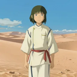 Handsome haku from spirited away as a prince in the desert, 4k digital illustration by artgerm, wlop, Andrei Riabovitchev, Marc Simonetti, yoshitaka Amano, artstation, 8k resolution, soft focus