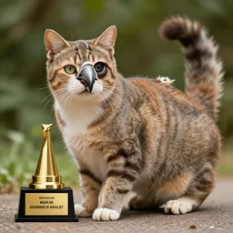 a feline cat - sloth - hybrid with a beak, animal photography, wildlife photo, award winning