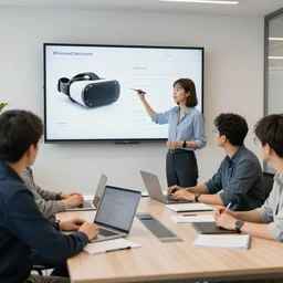 product design and development vr meeting, expert photography