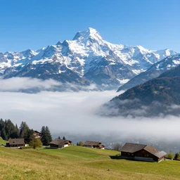 Beautiful switzerland landscape heaven