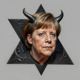 anthropomorphic triangle head in edgy darkiron angela merkel, intricate, elegant, highly detailed animal monster, digital painting, artstation, concept art, smooth, sharp focus, illustration, art by artgerm, wayne barlowe, trending on artstation and greg rutkowski and alphonse mucha, 8 k